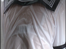 濡れて透ける着衣と下着 拡大版　サンプル画像13